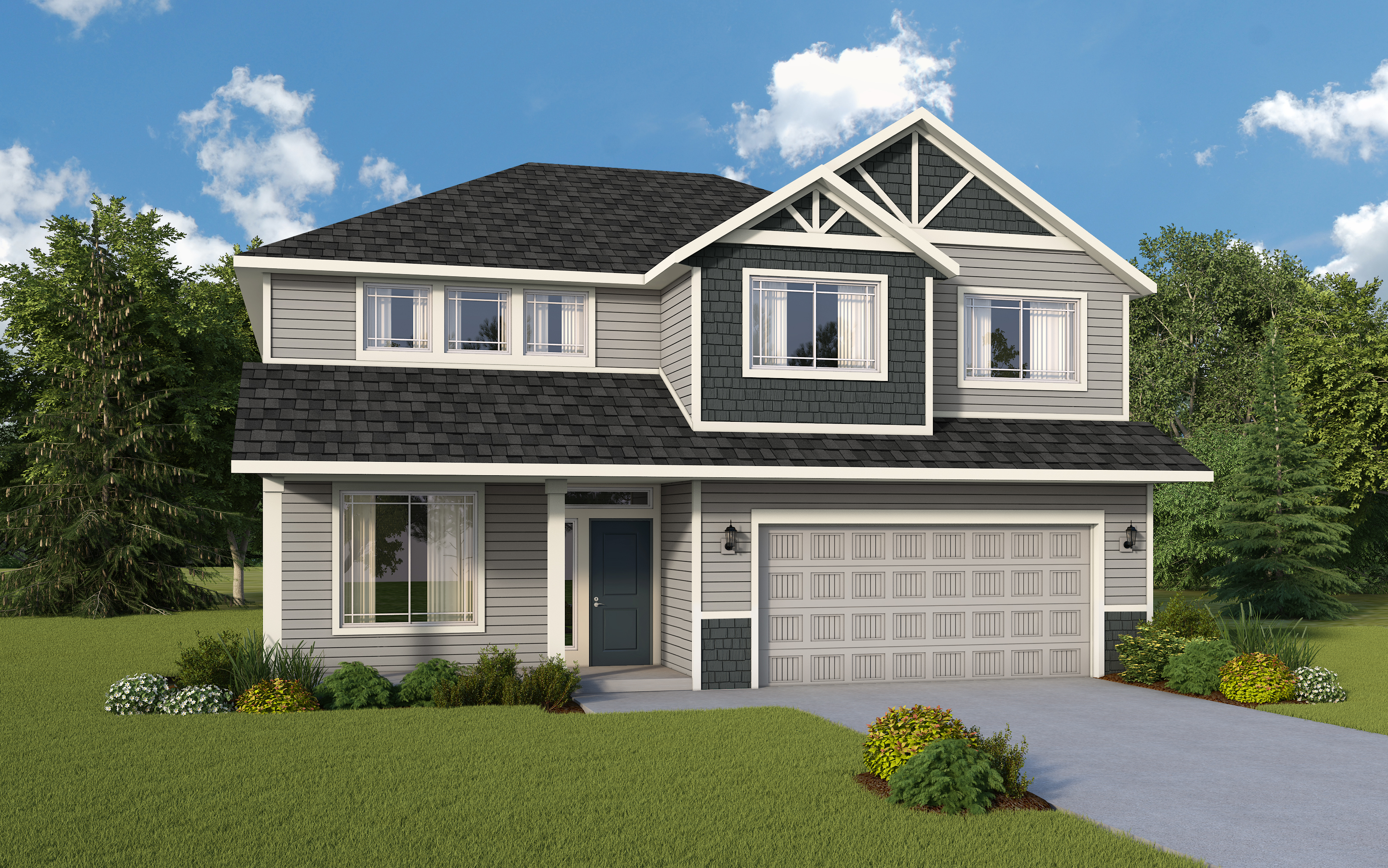 RYN Built Homes architectural rendering for Kelsey Place